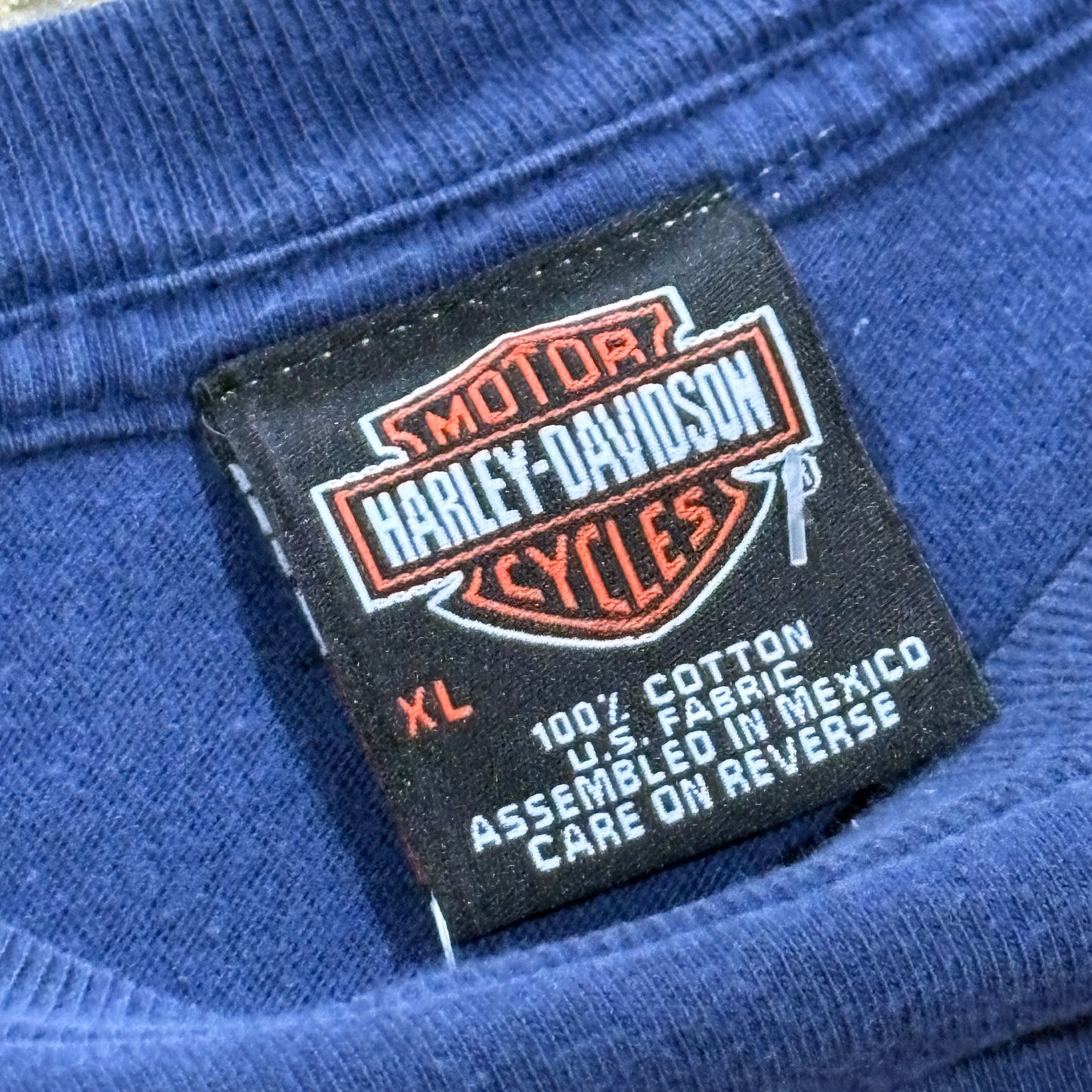 Harley Davidson Eagle To Bike Navy Tee