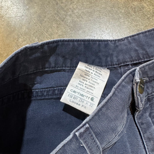 Navy Blue Bleached Carpenter Pants20