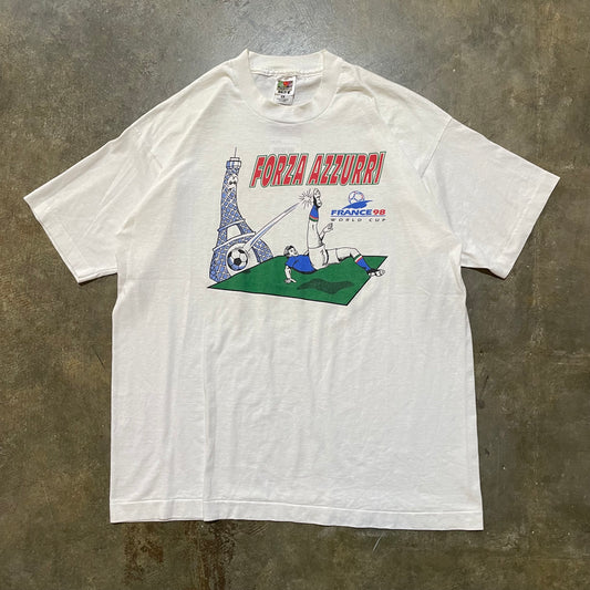 1998 Forza Azzurri France World Cup Tee