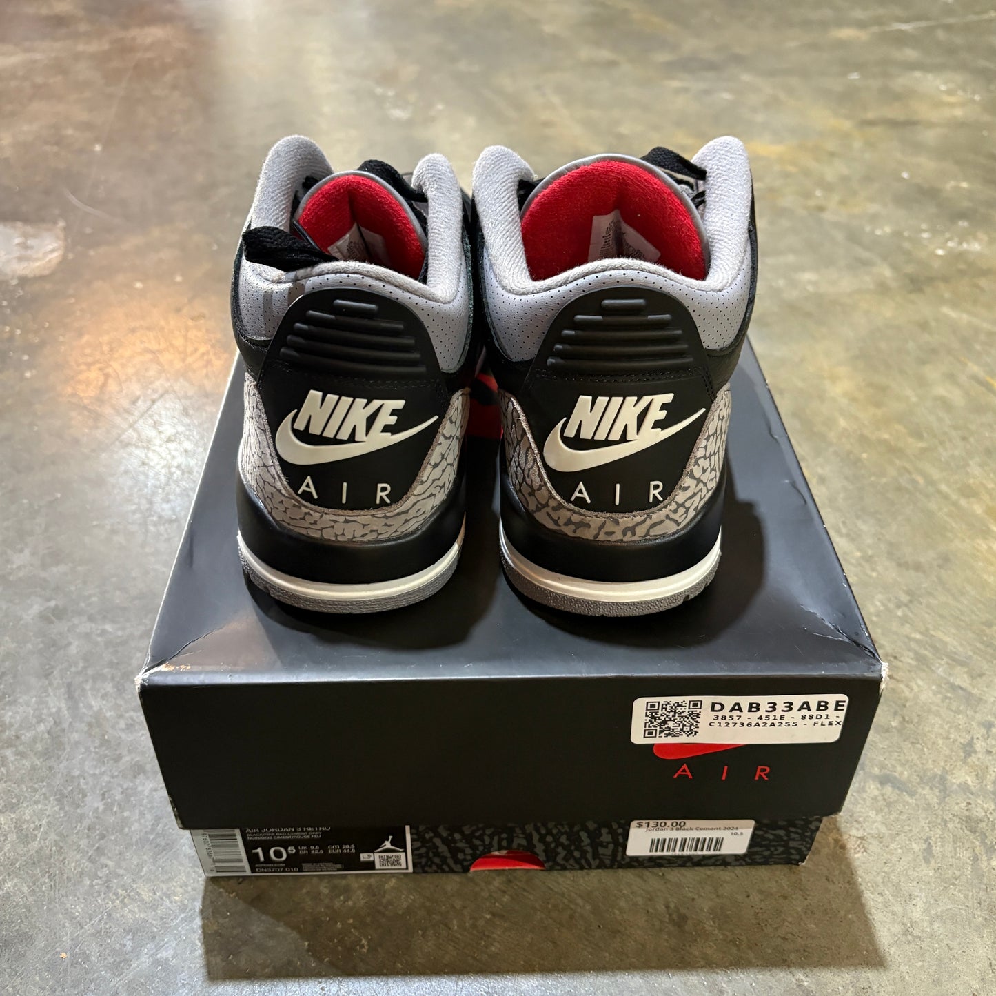 Jordan 3 Black Cement 2024