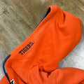 Auburn Embroidered Spellout Hoodie Orange