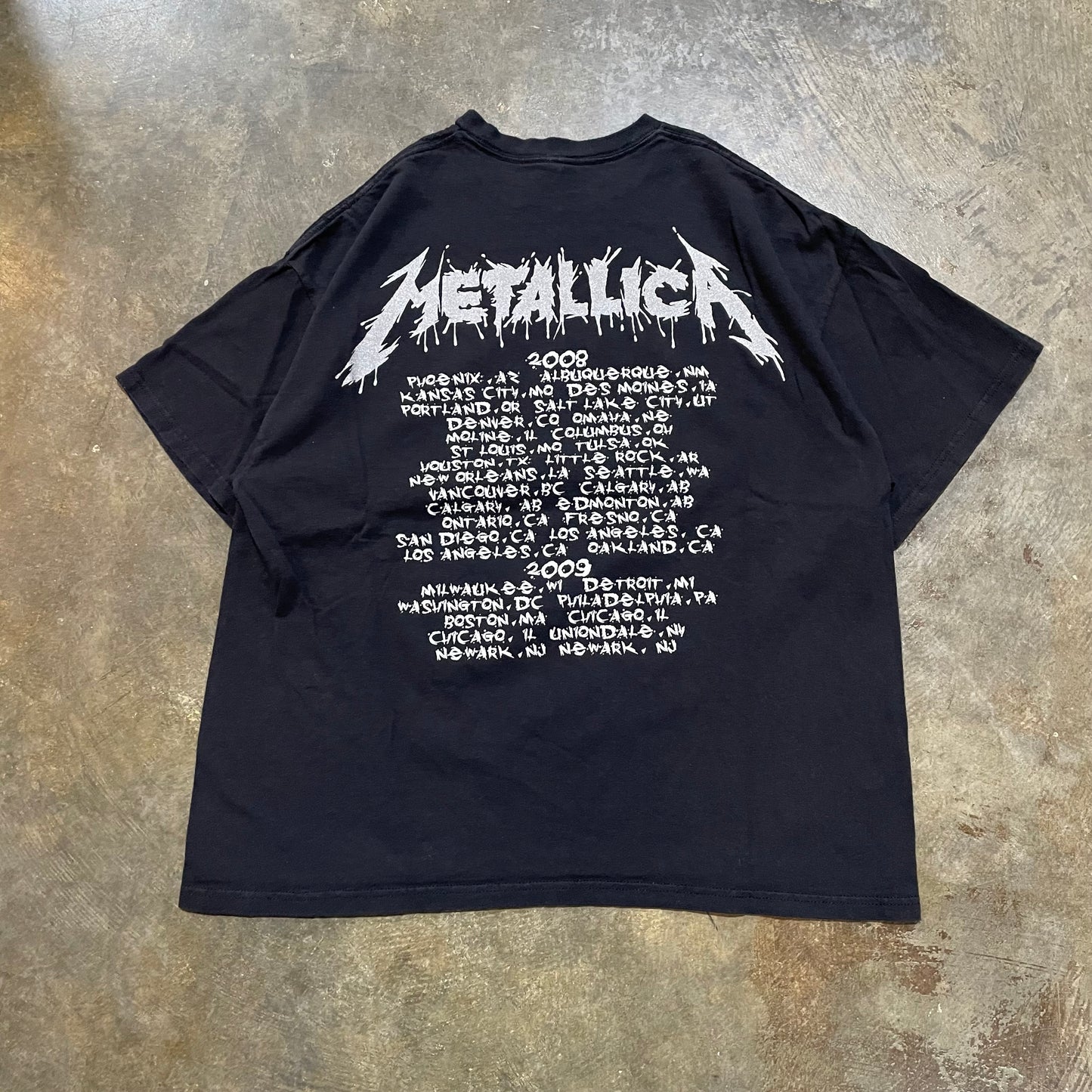 Metallica World Magnetic Tour tee