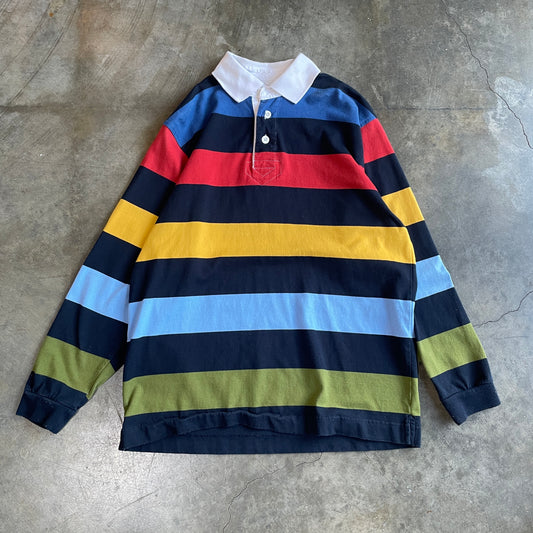 Siegfried Rainbow Striped LS Polo