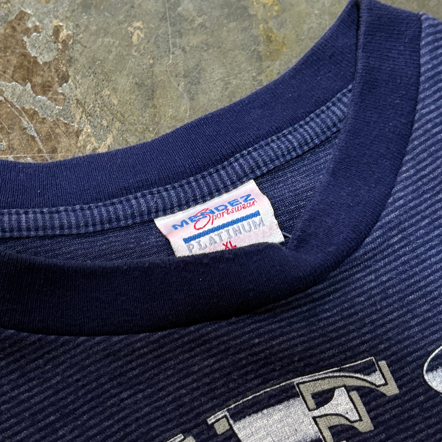 Navy Striped 1993 Dallas Cowboys Back 2 Back Champs Tee