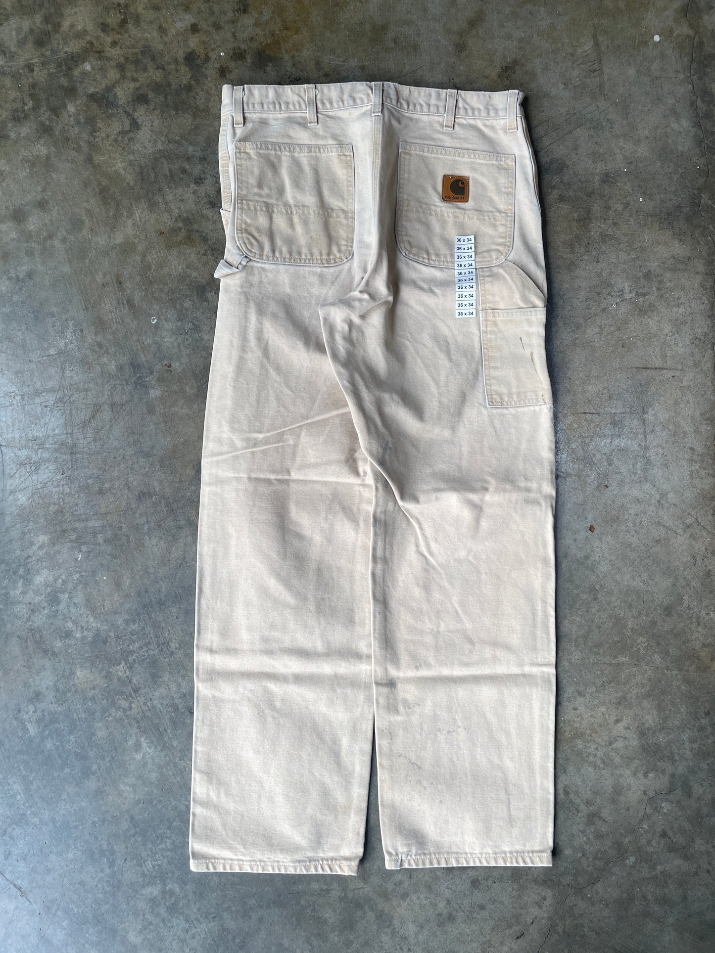 Carhartt Tan Canvas Work Pants (36x34)