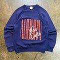 Faded Navy Auburn War Eagle Stedman Raglan Crew