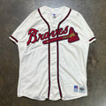 Atlanta Braves White Embroidered Baseball Jersey
