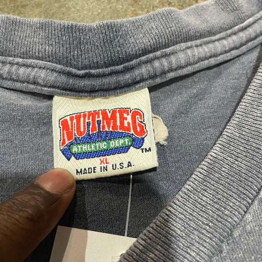 Grey Nutmeg Raiders Acid Wash Tee