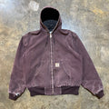 Carhartt J06 Burgundy Hooded Work Jacket 9