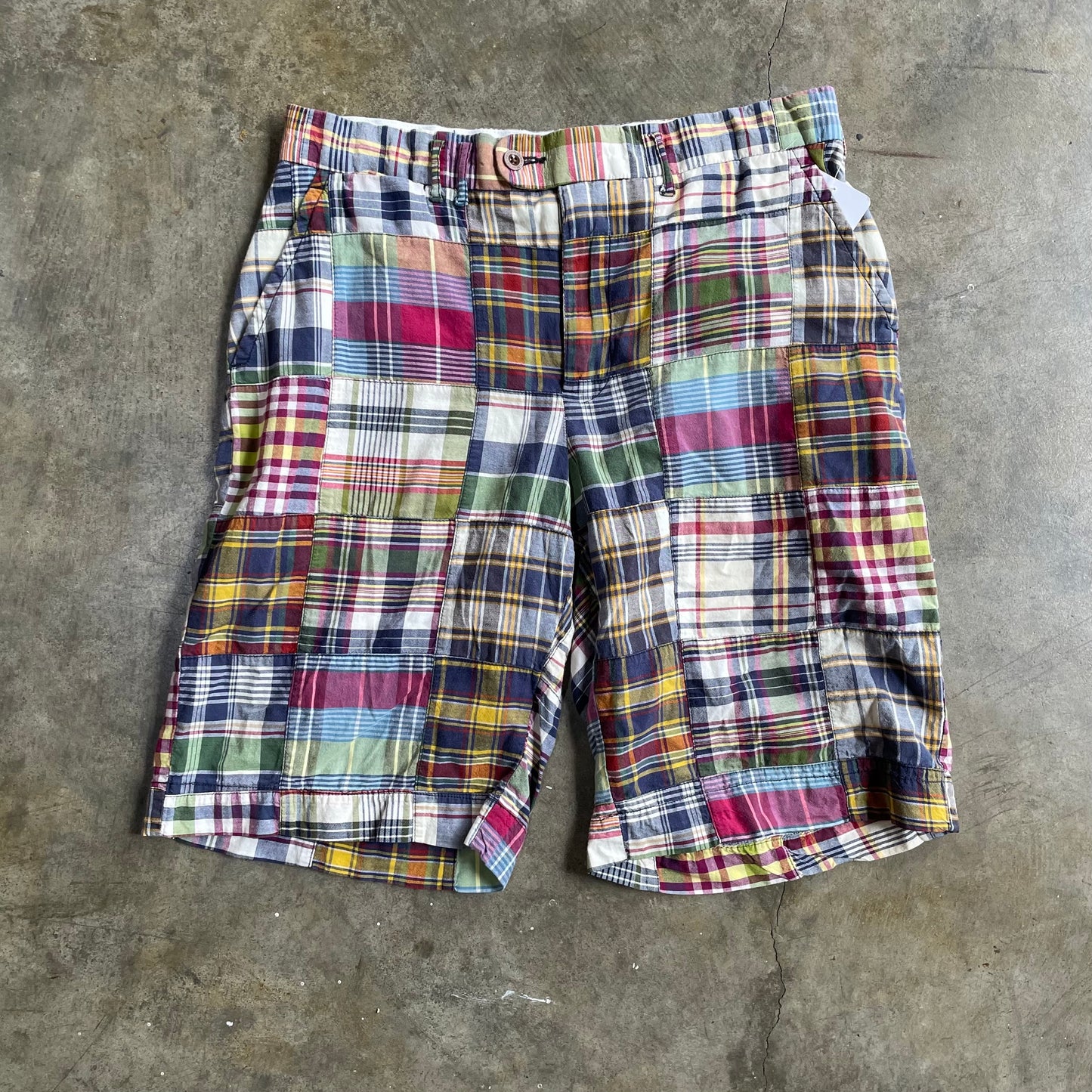 Polo Madras Buckleback Shorts