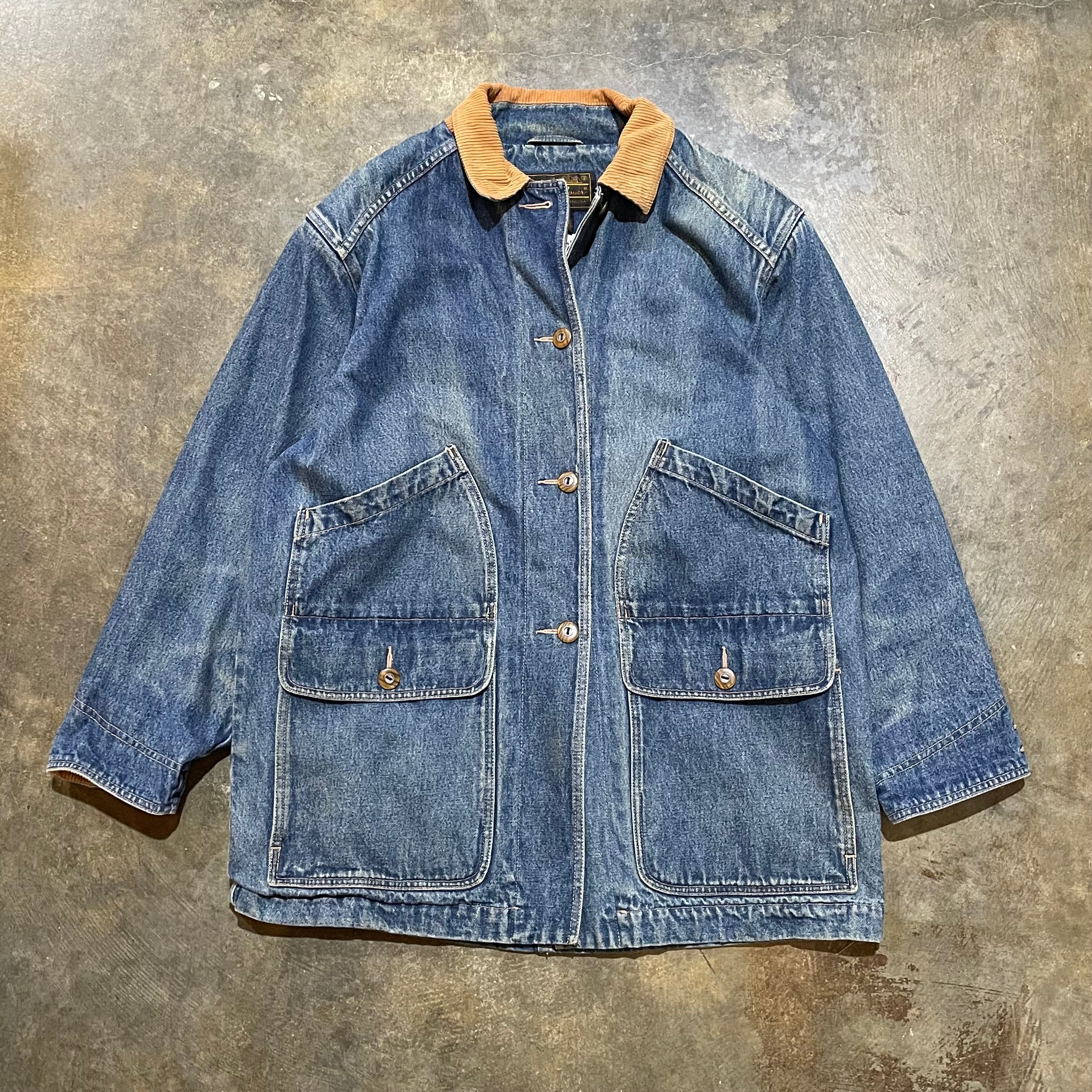 Eddie Bauer Blue Denim Chore Coat