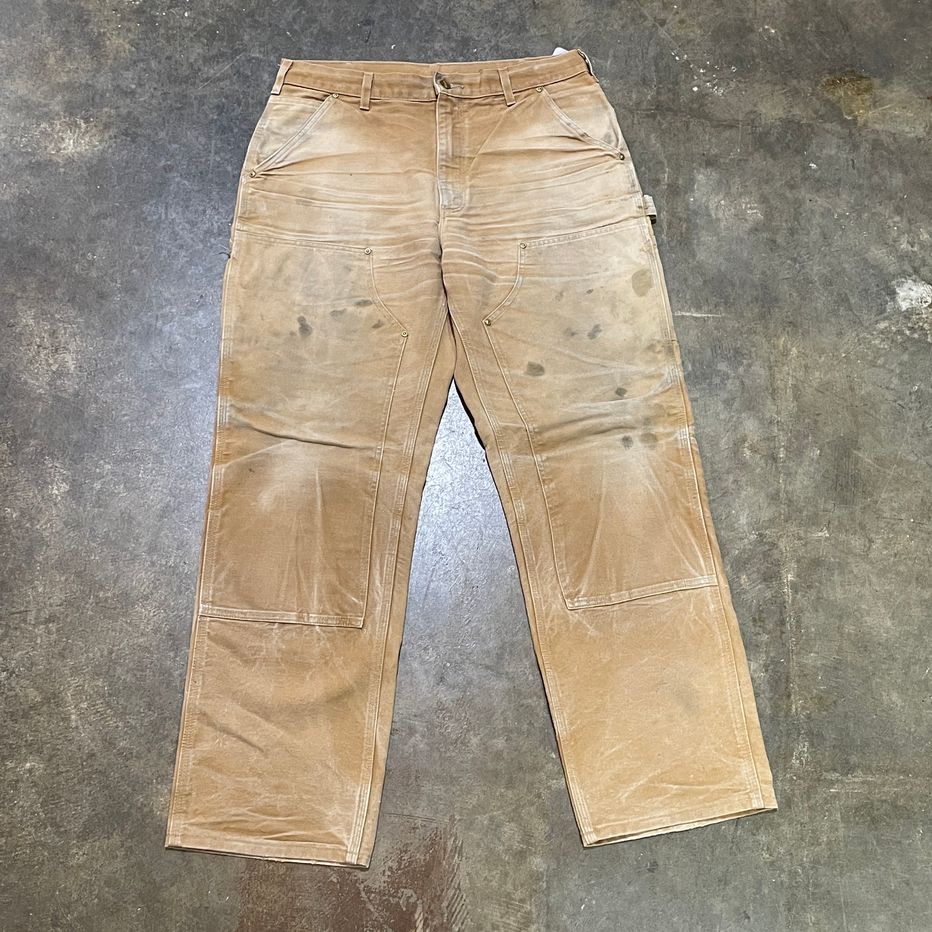 Carhartt Tan Faded Double Knee Pants