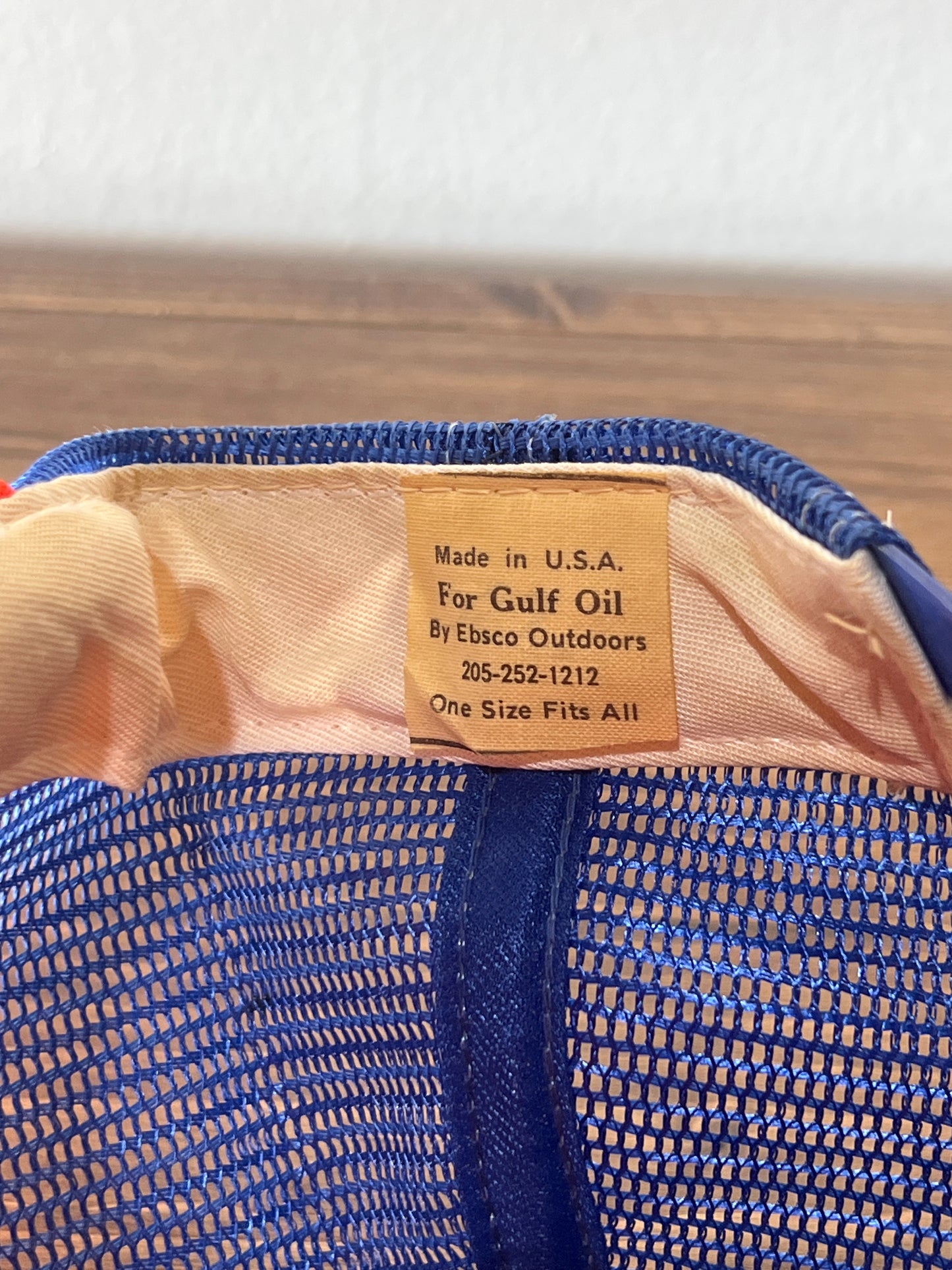 Orange and Royal Blue 80s Auburn Trucker Hat