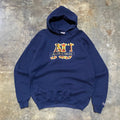 Auburn Striped AU Logo Applique Navy Hoodie