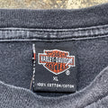 Black Harley Davidson Bald Eagle Tee