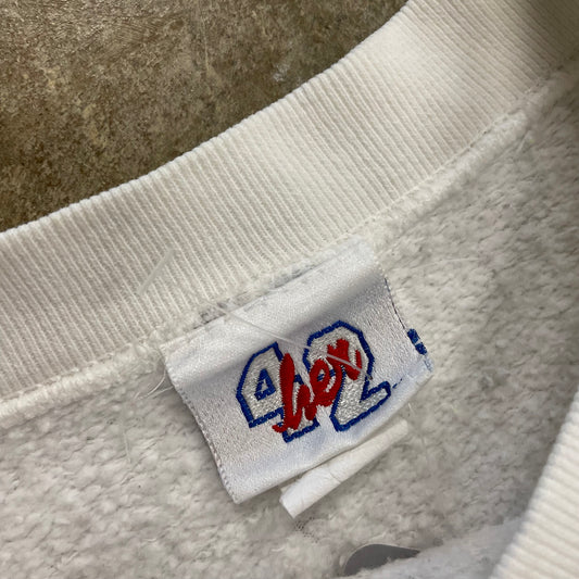 White Embroidered Tennessee Oilers Crew