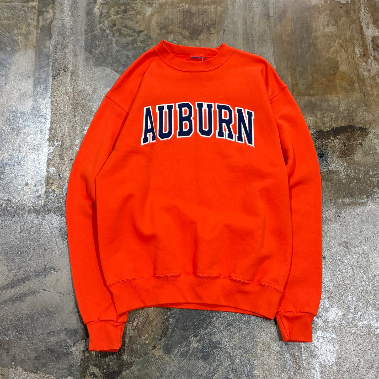 Champion Auburn Spellout Orange Crewneck