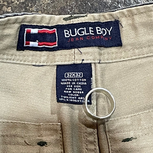 Bugle Boy B//77 Patch Grey Pants