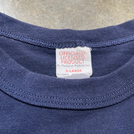 Atlanta Braves 1990 Grid Navy Tee