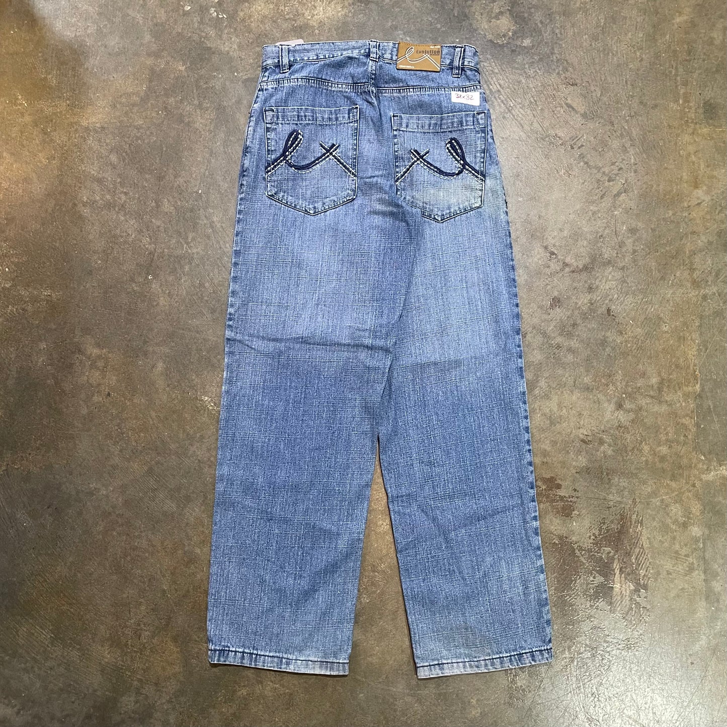 Y2K Evolution Faded Wash Baggy Jeans