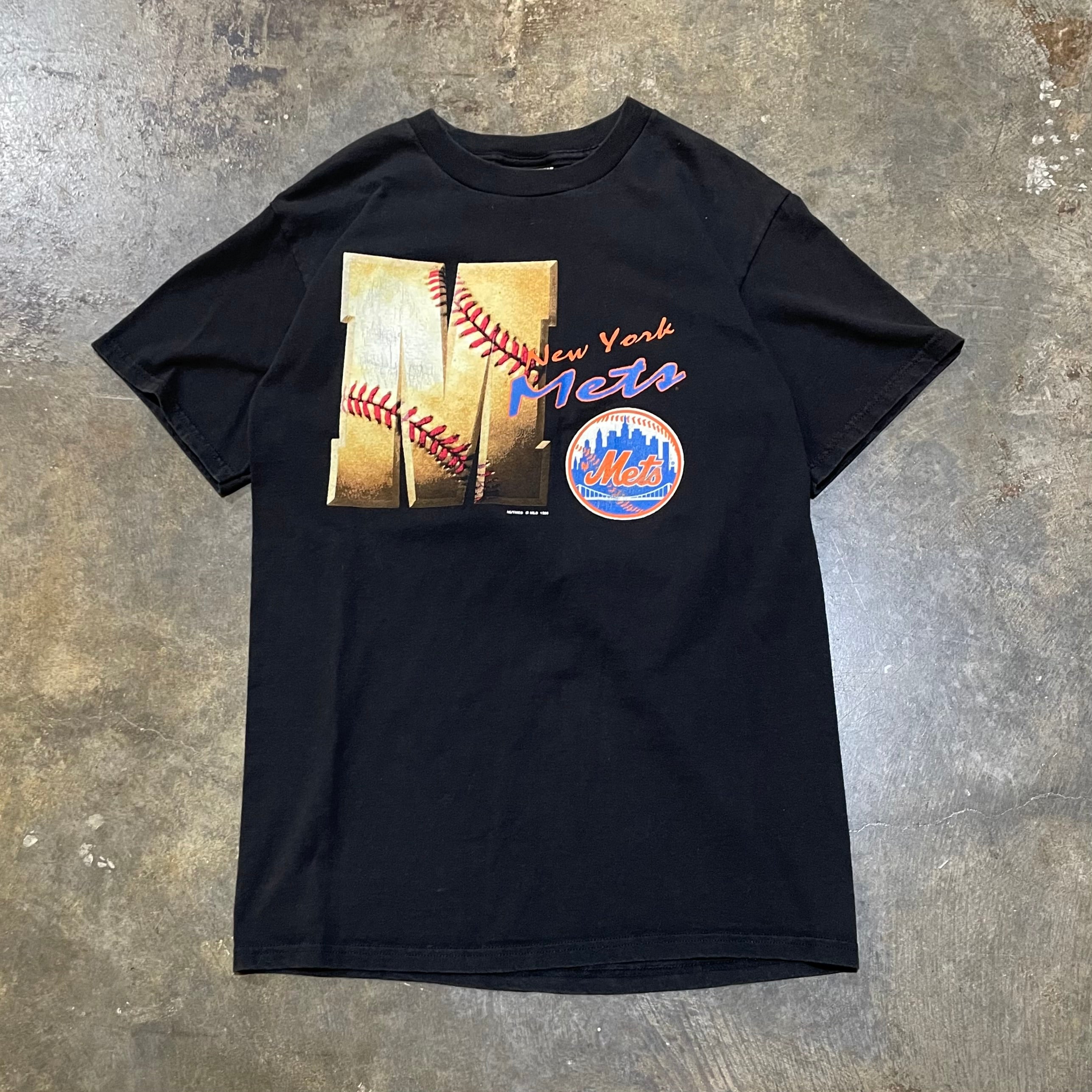 Black 1996 New York Mets Nutmeg Tee