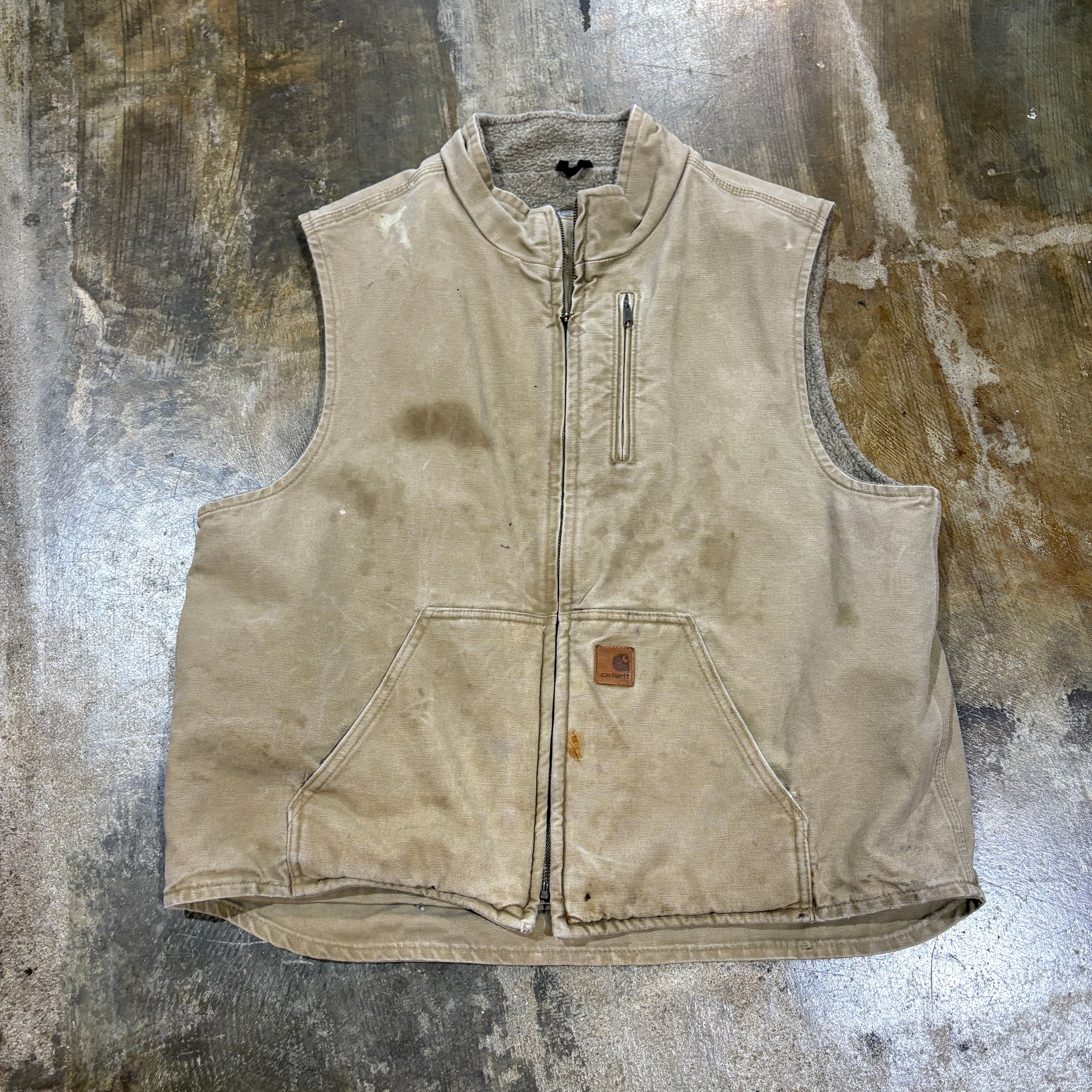 Carhartt Sherpa Lined Beige Vest