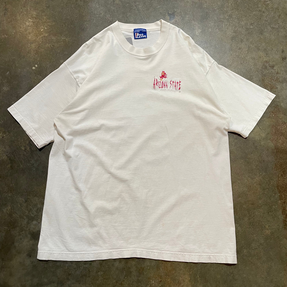 90's Arizona State Sun Devils Pro Player White Tee