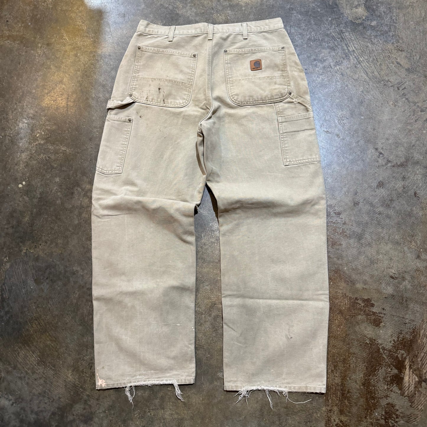 Beige Carhartt Double Knee pants10