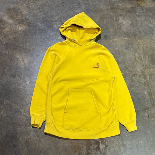 Carhartt Yellow Rugged Outdoor Hooded Pullover (M)