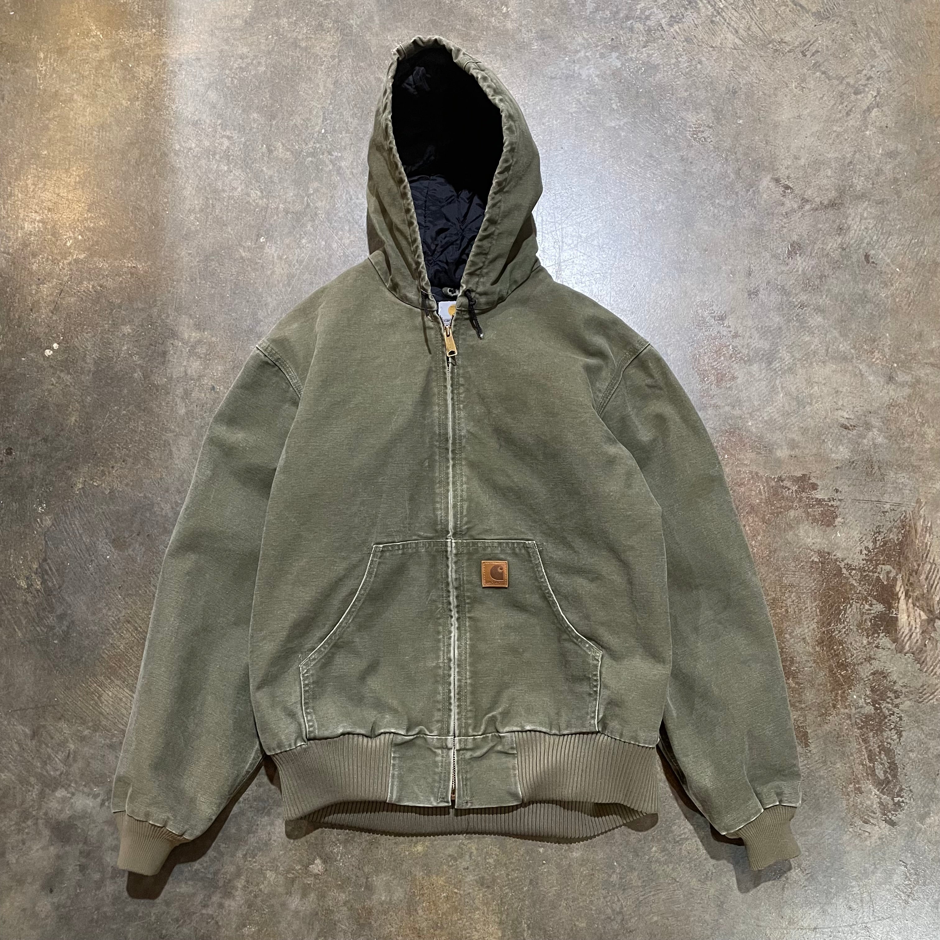 Olive Green Carhartt Hooded Jacket44