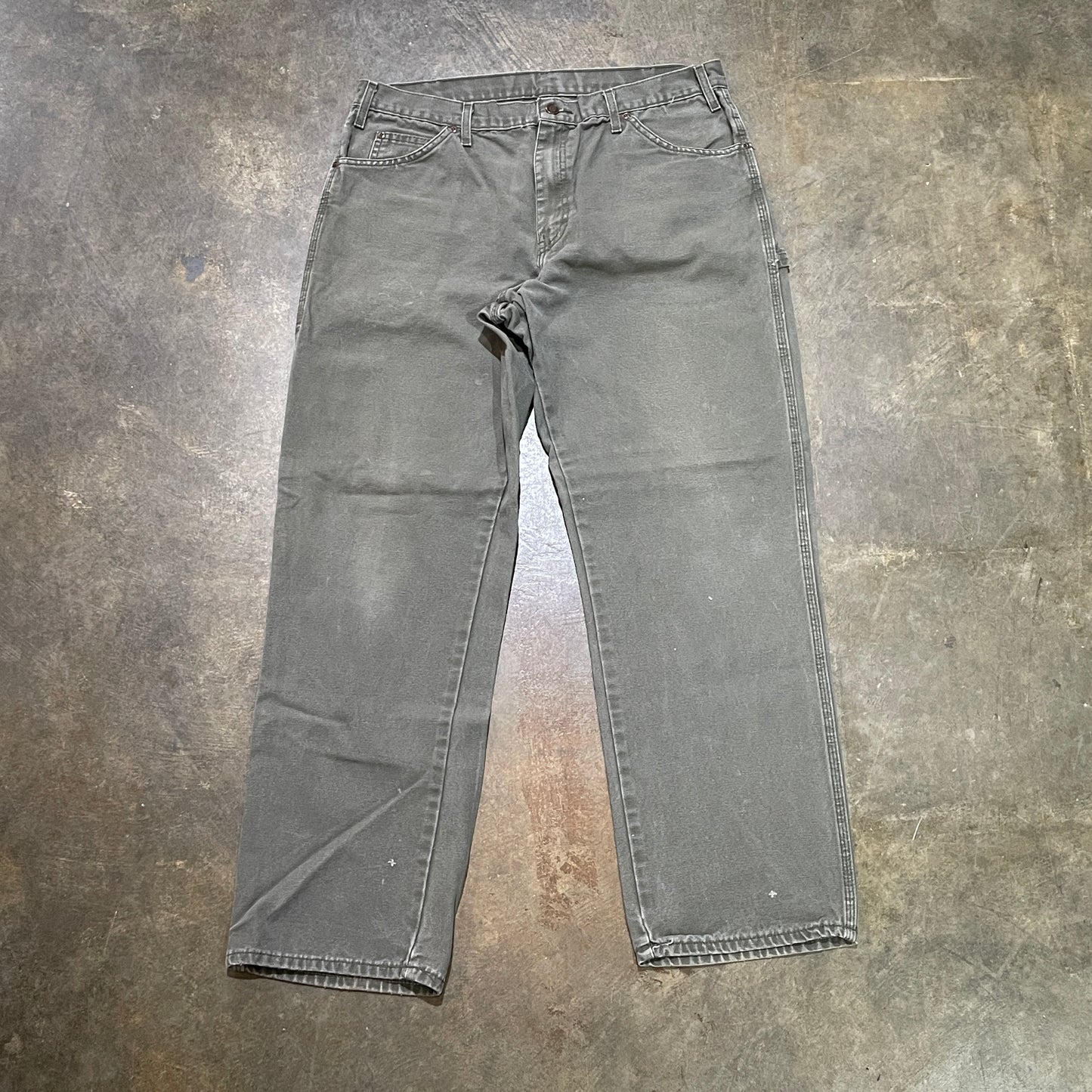 Olive Green Dickies Carpenter Pants 26