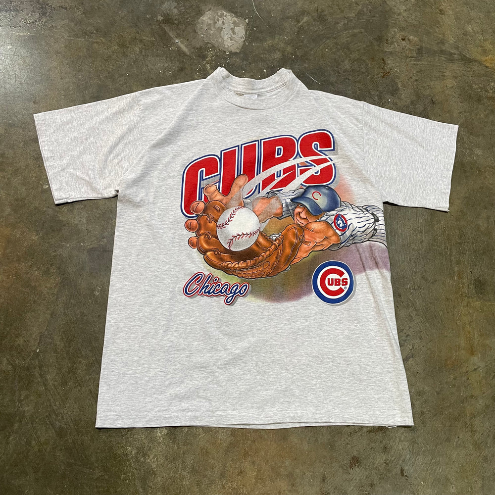 Grey Chicago Cubs Salem Wrap Around Graphic Tee