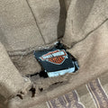 Brown Harley Davidson Thrashed Hoodie