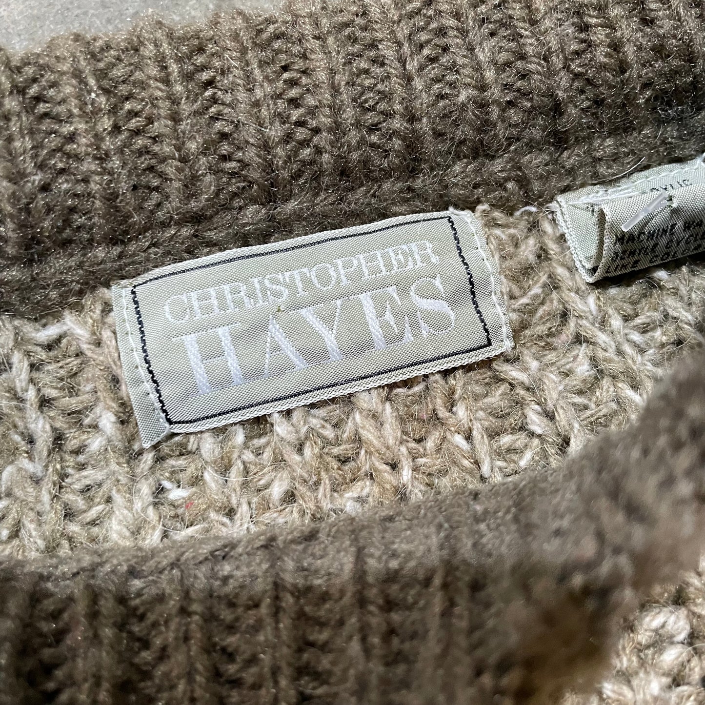 Christopher Hayes Brown Knit Sweater