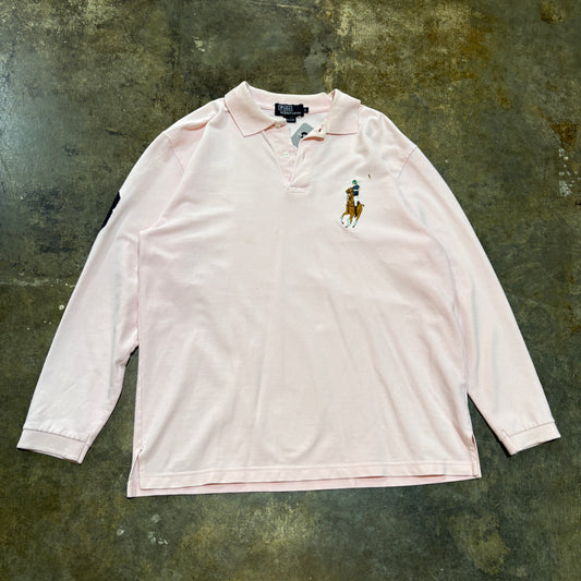 Ralph Lauren Pink Horse Jockey Polo