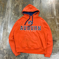 Auburn Embroidered Spellout Hoodie Orange
