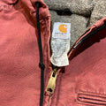 Carhartt WJ141 Women's Light Red Hooded Jacket 22