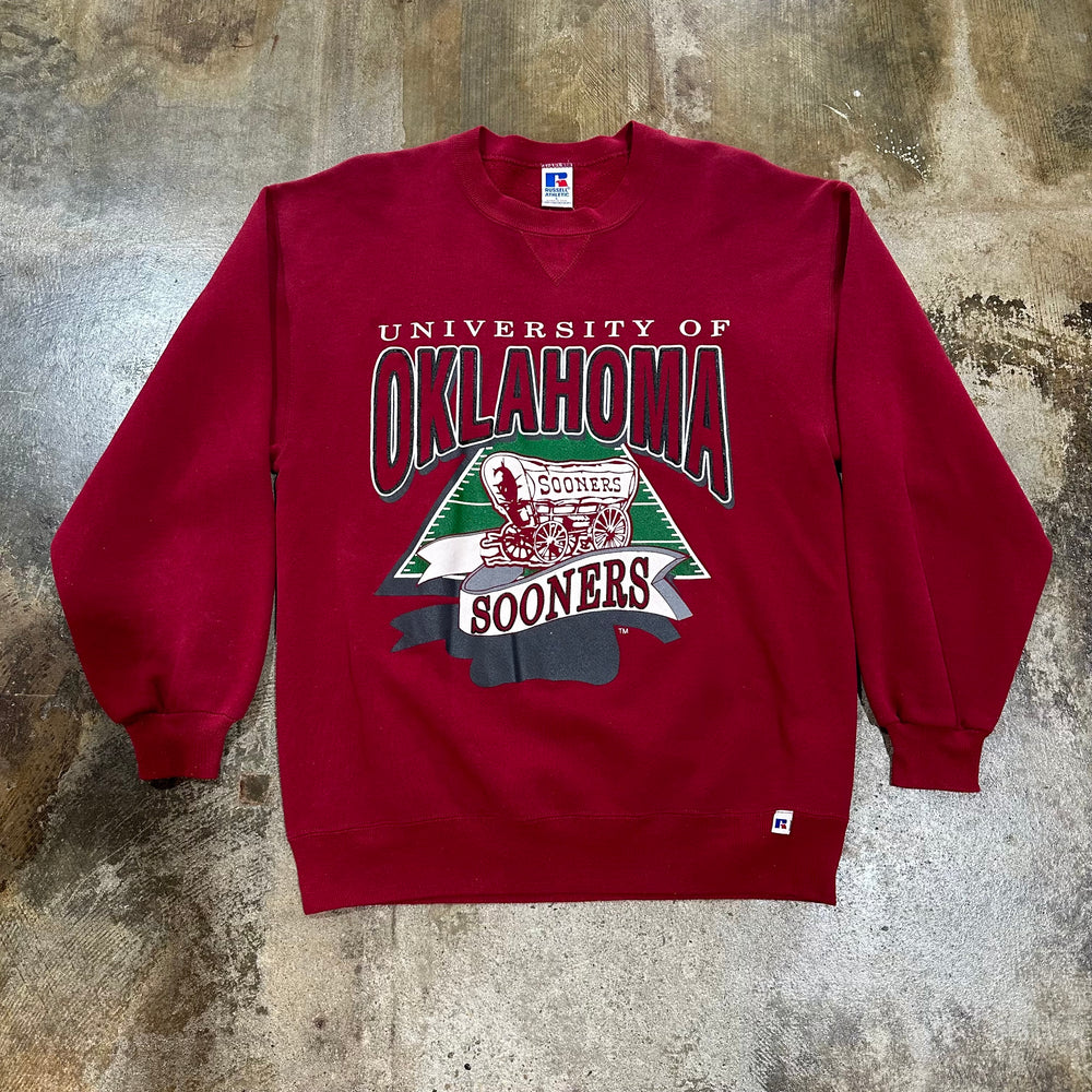 Oklahoma Sooners Russell red crewneck