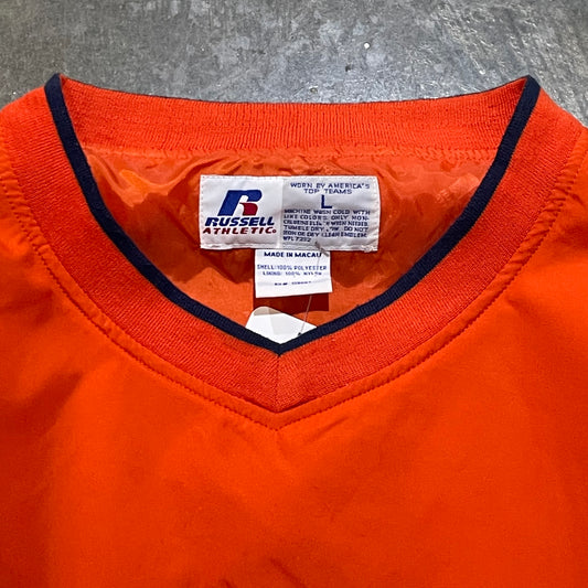 Orange Russell Athletic Arch Logo Windbreaker