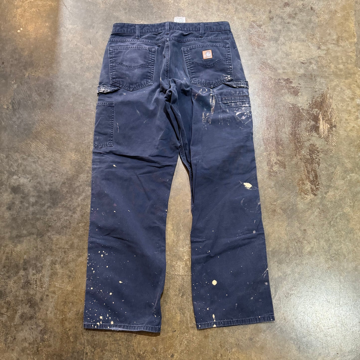Navy Blue Bleached Carpenter Pants20