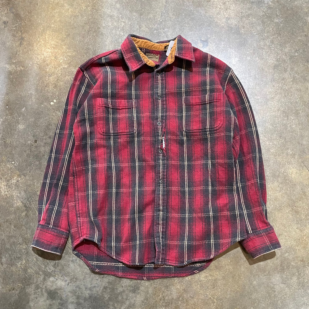 St Johns Bay Flannel Black Red