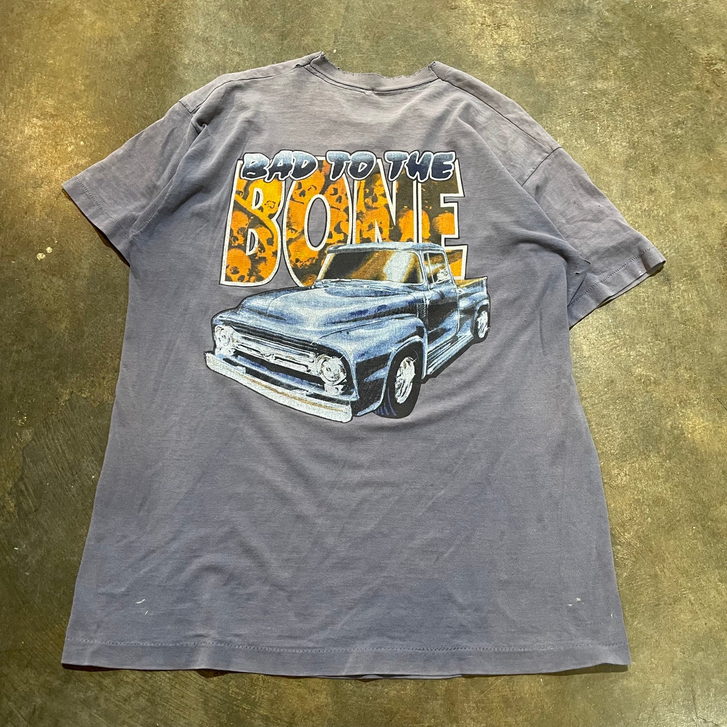 Bad To The Bone Faded Tee