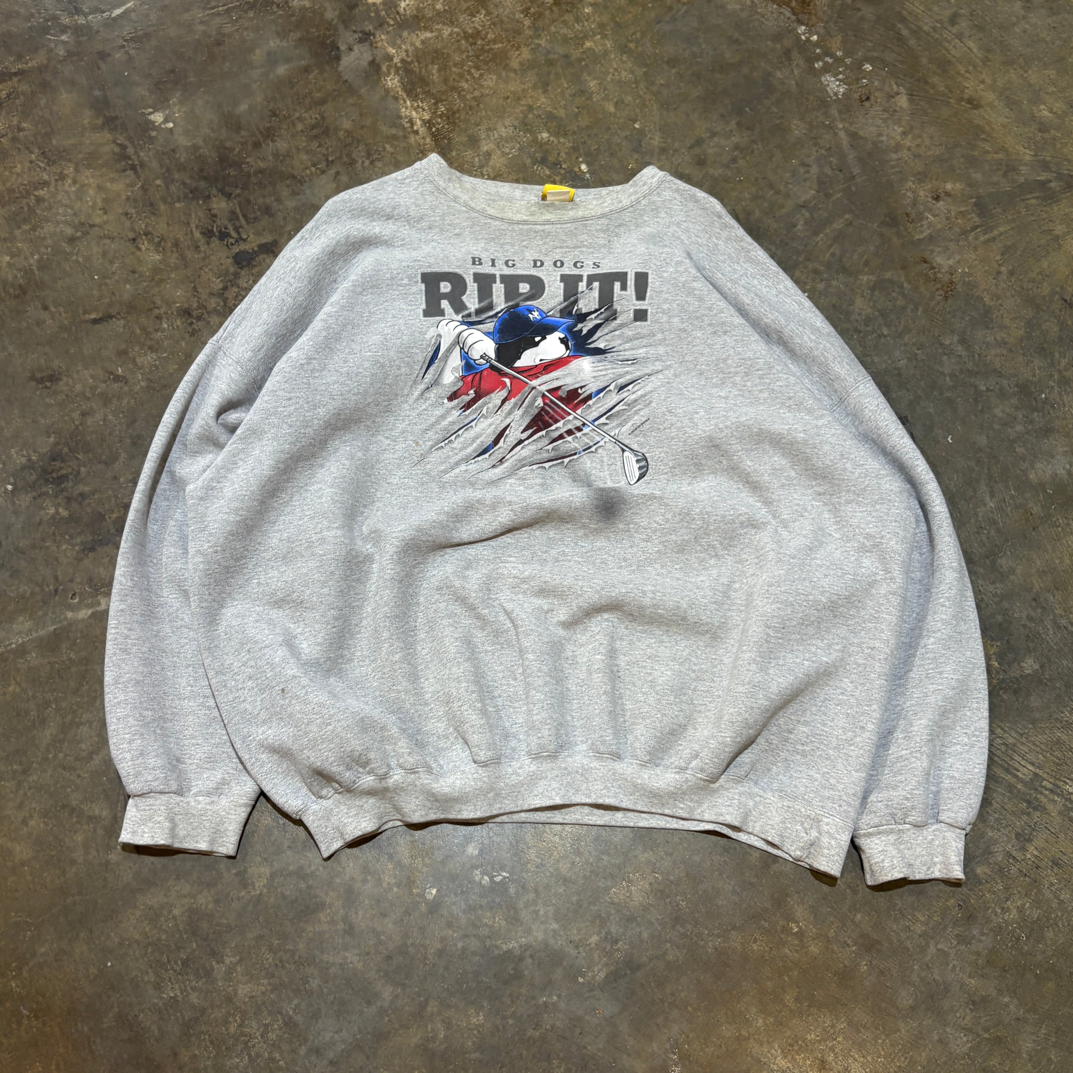 Grey "Big Dogs Rip It" Crew