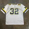 Nike White Tag Michigan Away Jersey #32