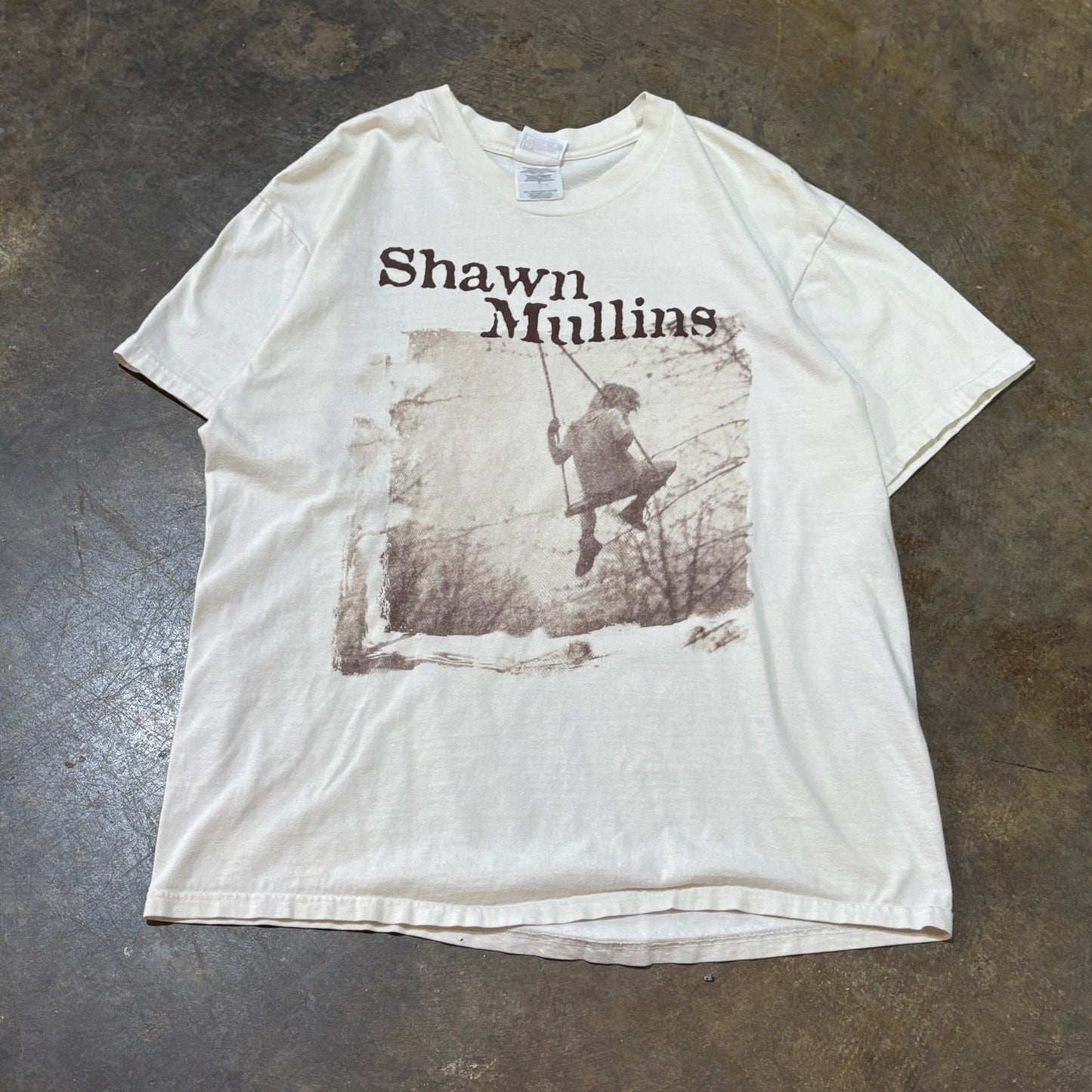 Shawn Mullins White Tee