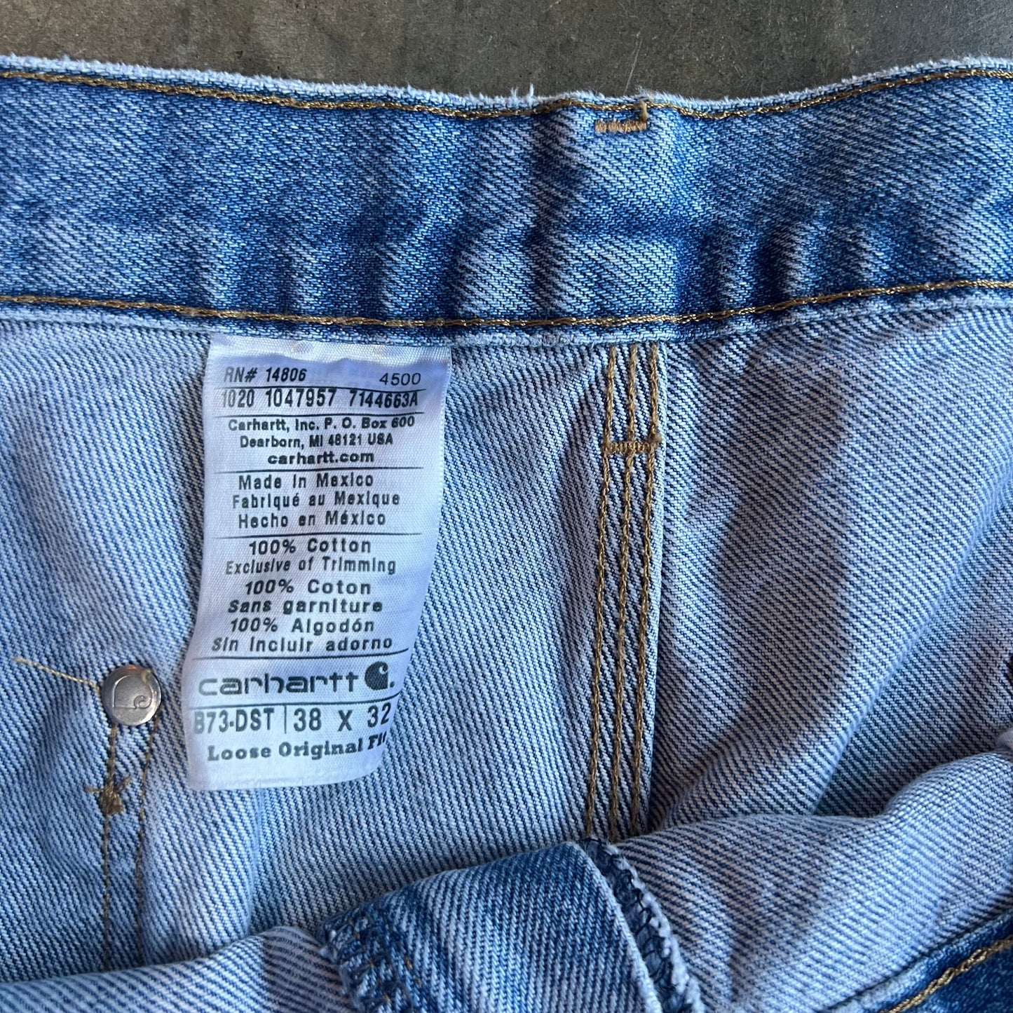 Carhartt Double Knee Blue Jeans