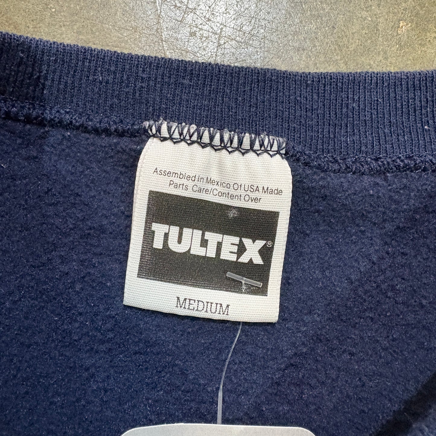 Navy Tigers Auburn Tultex Football Lightning Crewneck