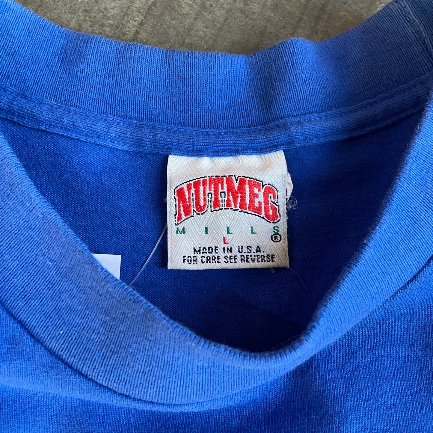 Blue Detroit Pistons Embroidered Nutmeg Tee