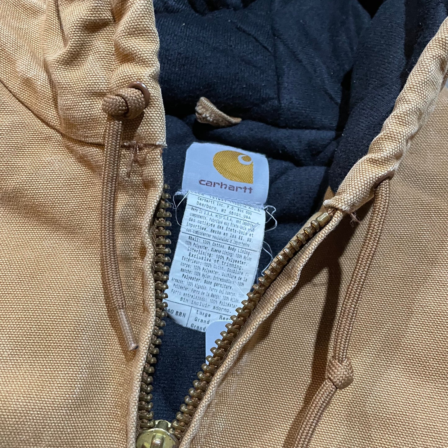 Tan Carhartt Hooded Insulated Jacket29