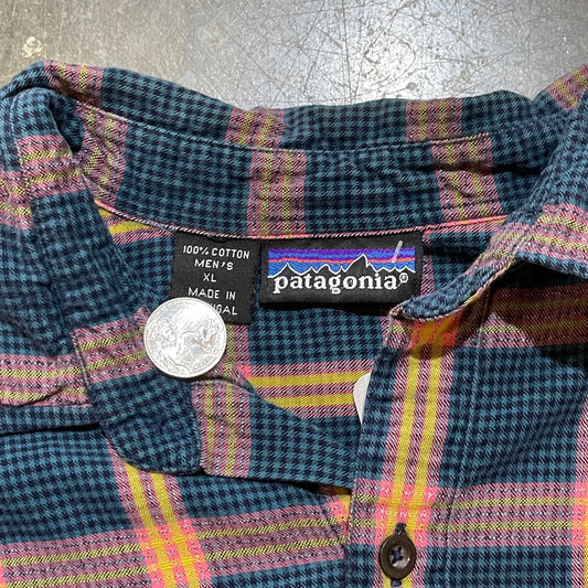 Blue Pink Yellow 90s Patagonia Shirt